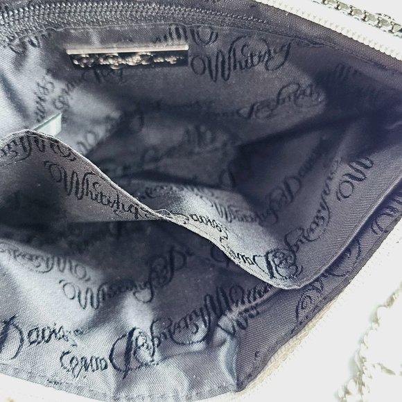 Whiting and Davis Floral Heart Design Reflecting Metal Mesh Convertible Bag NWOT - Picture 7 of 8